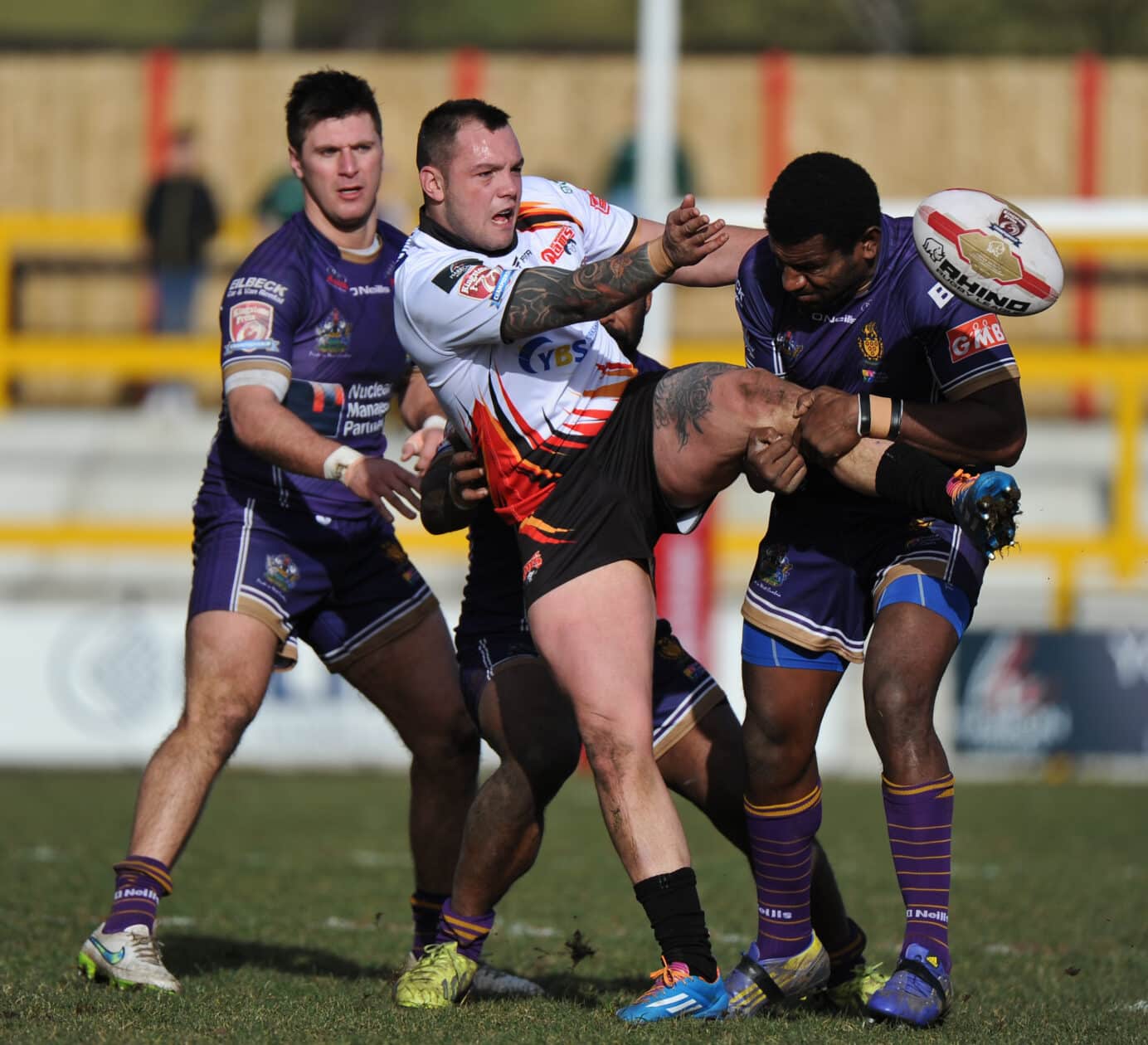 2015 - Dewsbury v Whitehaven - Jason Crooks offloads